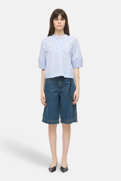 Blouse 3/4 blauw - ROUGE EDIT
