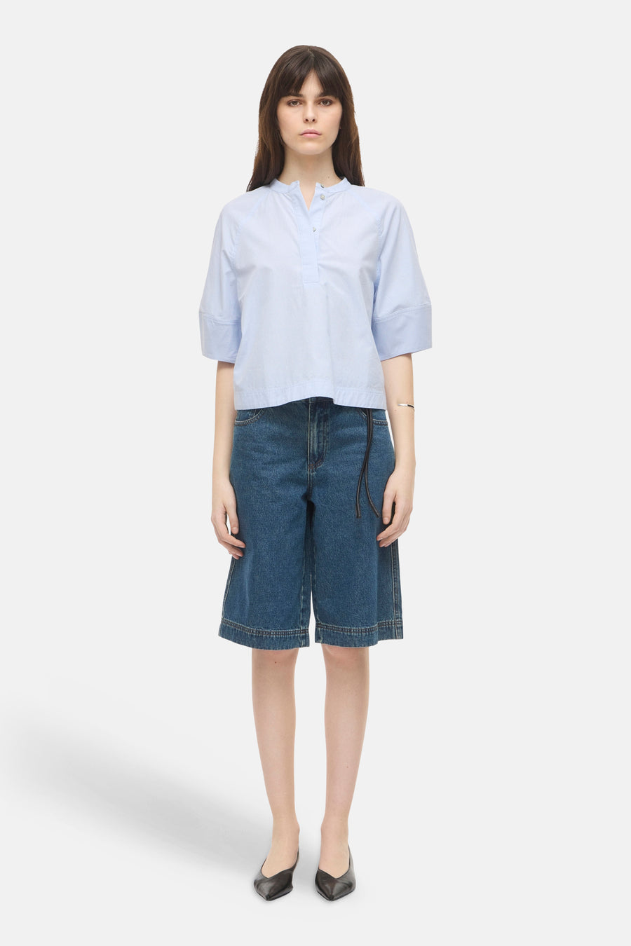 Blouse 3/4 blauw - ROUGE EDIT