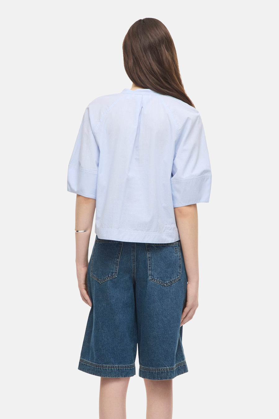 Blouse 3/4 blauw - ROUGE EDIT