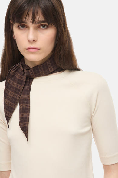 Pull col rond beige - ROUGE EDIT