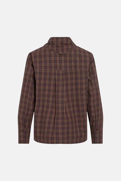 Chemisier (manches longues) brun - ROUGE EDIT