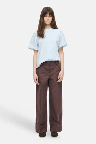 Top uni manches courtes bleu - ROUGE EDIT