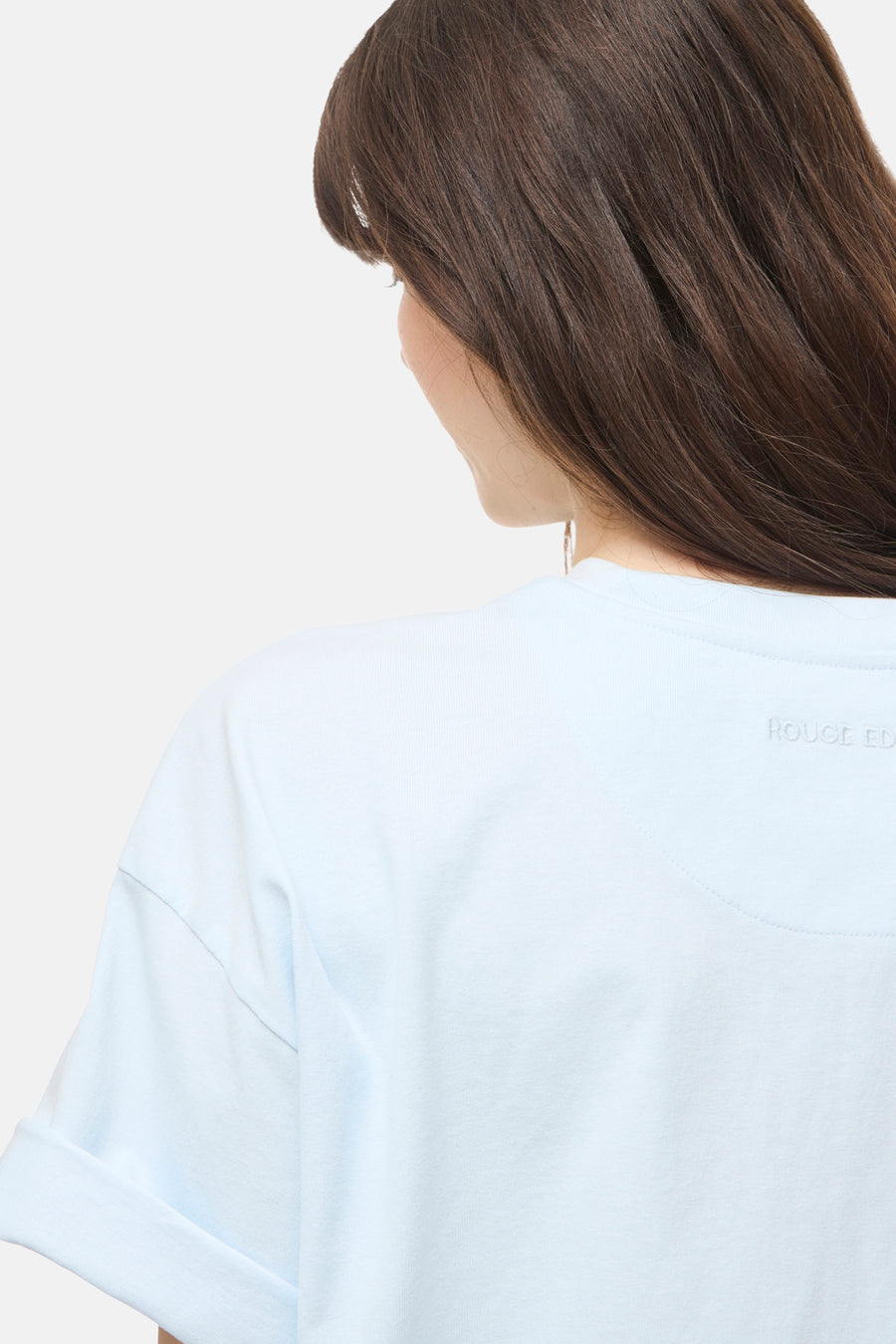 Top uni manches courtes bleu - ROUGE EDIT