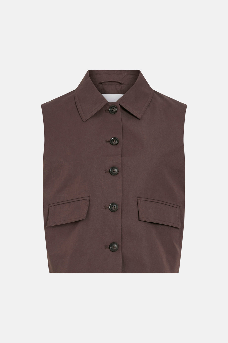 Chemisier (sans manches) brun - ROUGE EDIT