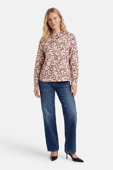 Chemise à manches longues - beige