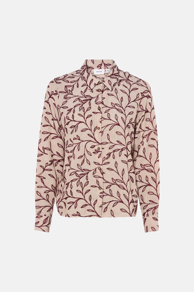 Chemise à manches longues - beige