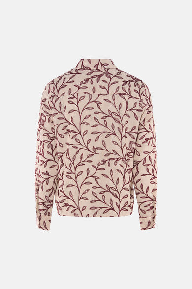 Chemise à manches longues - beige