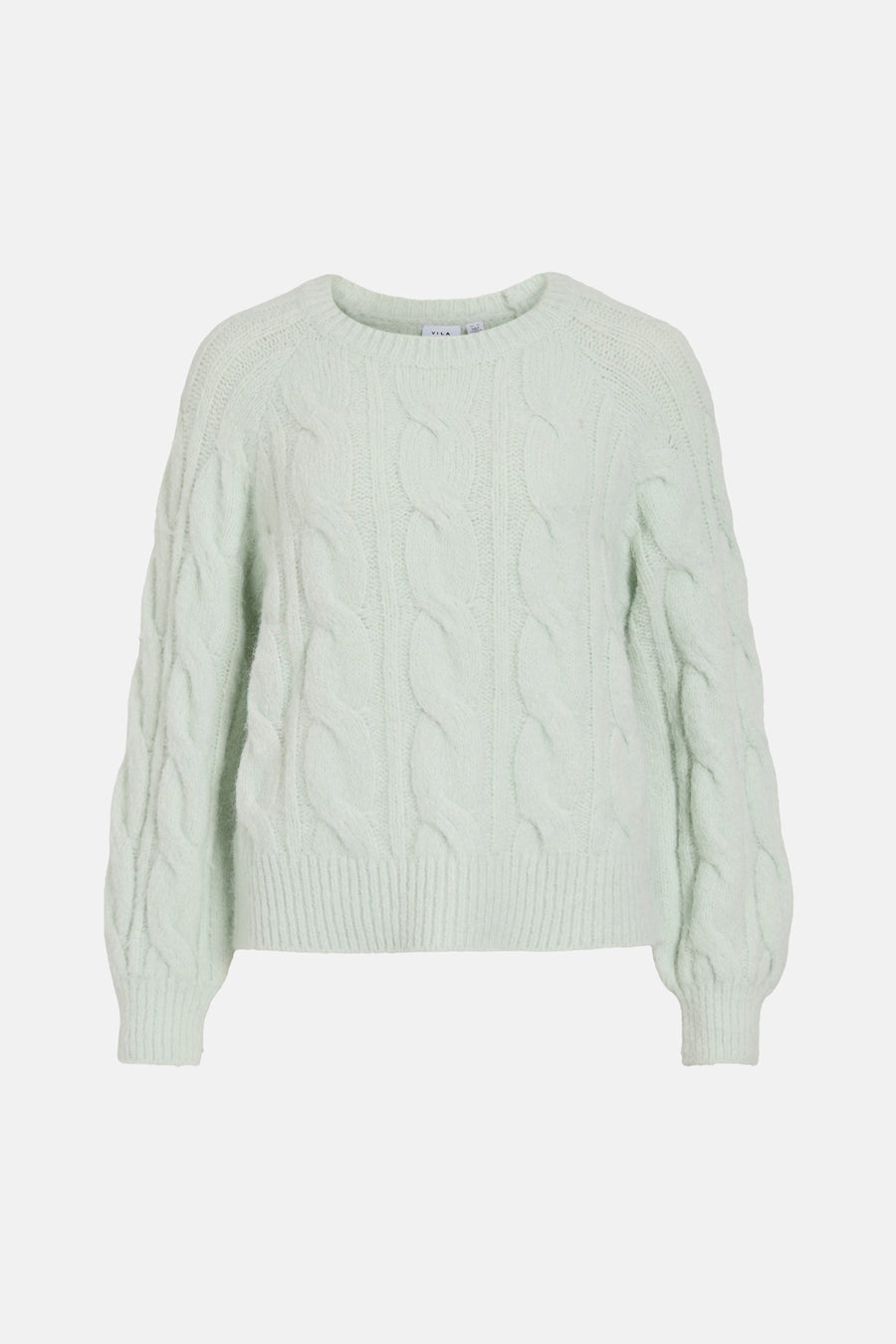 Pull col rond vert - VILA®