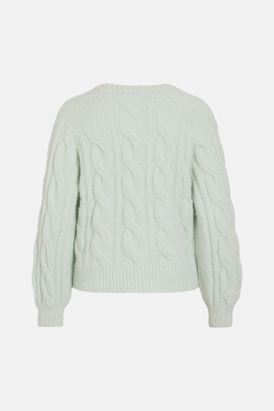 Pull col rond vert - VILA®