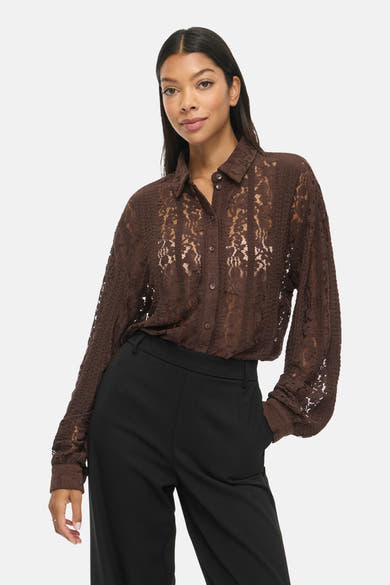 Blouse (lange mouwen) bruin - VILA®
