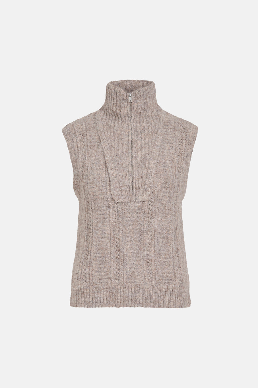 Dames tops pull zonder mouw beige - VILA®
