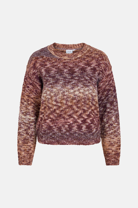Pull col rond rouge - VILA®