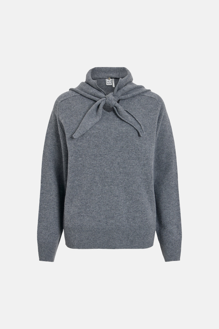 Pull col montant gris - ROUGE EDIT