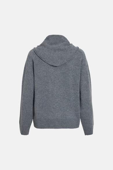 Pull col montant gris - ROUGE EDIT
