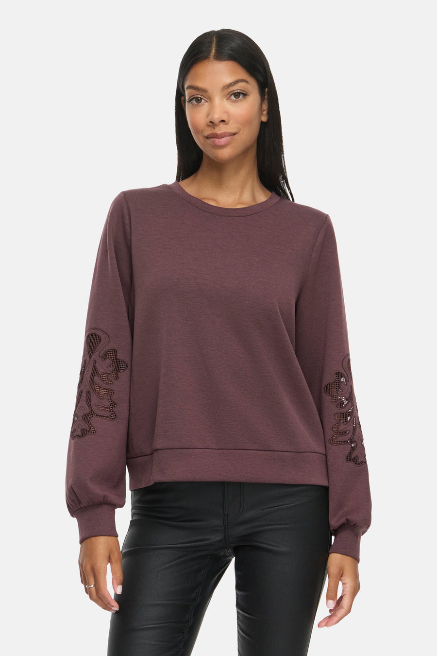 Sweat col rond brun - VILA®