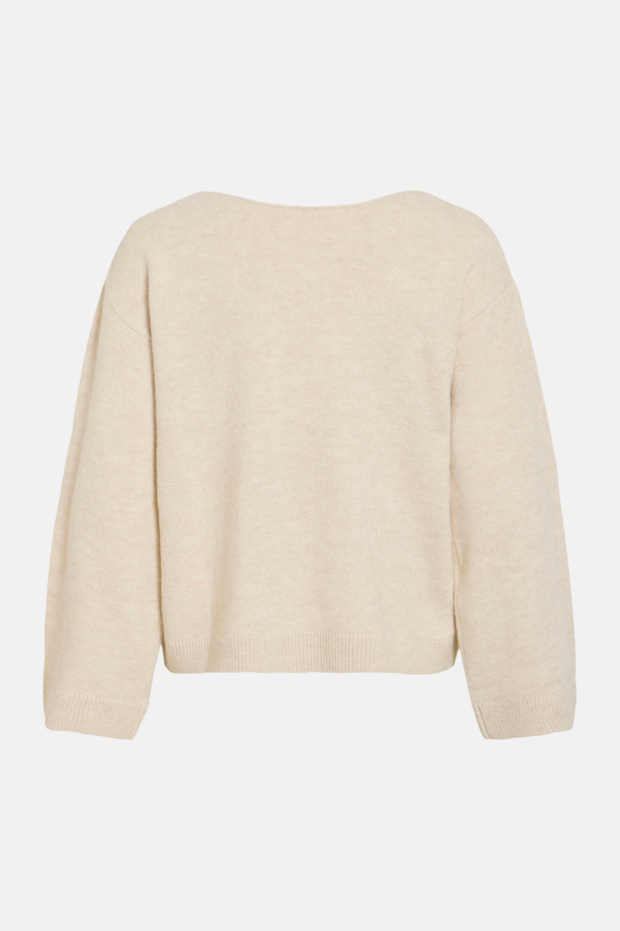 Pull col V beige - VILA®