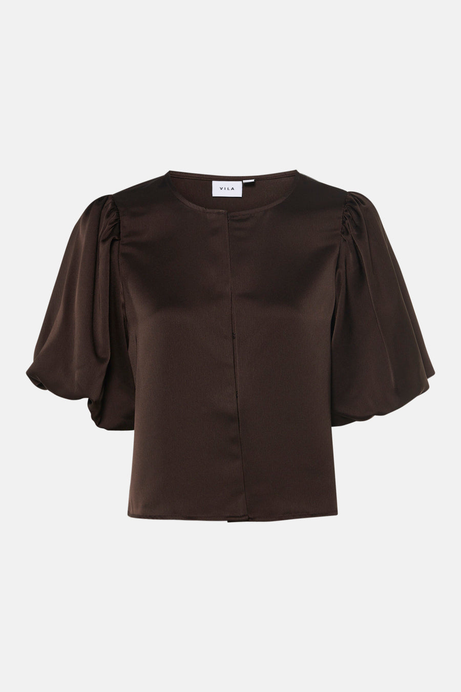 Blouse met 3/4 mouw - bruin