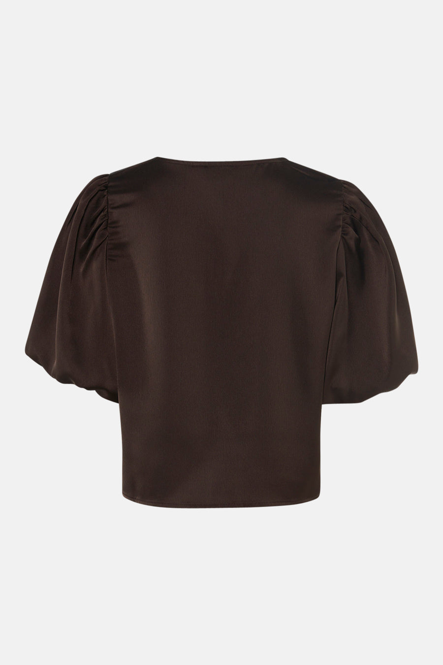 Blouse met 3/4 mouw - bruin