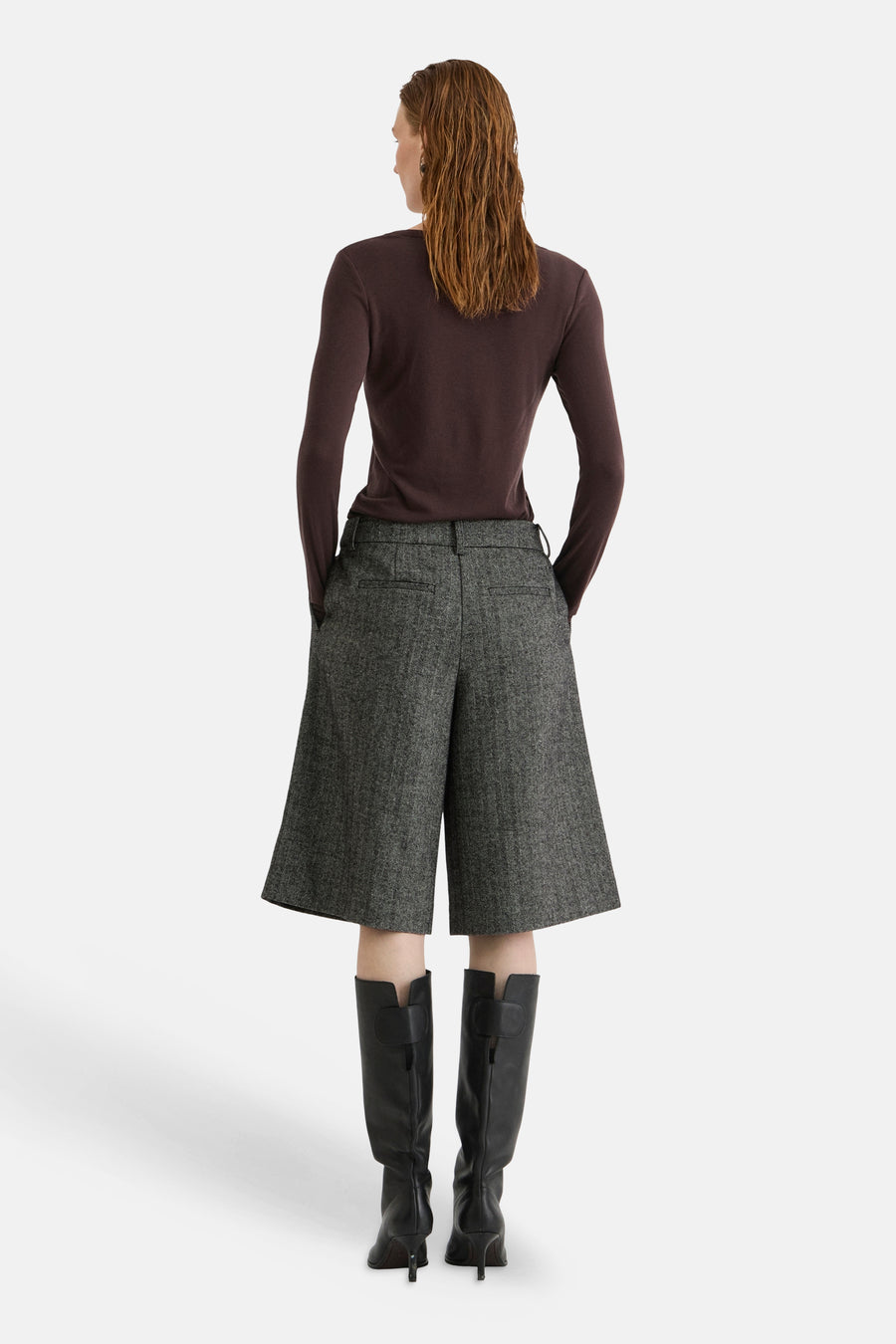 Dames tops korte broek formal gris - ROUGE EDIT