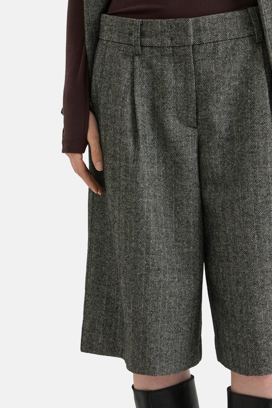 Dames tops korte broek formal gris - ROUGE EDIT