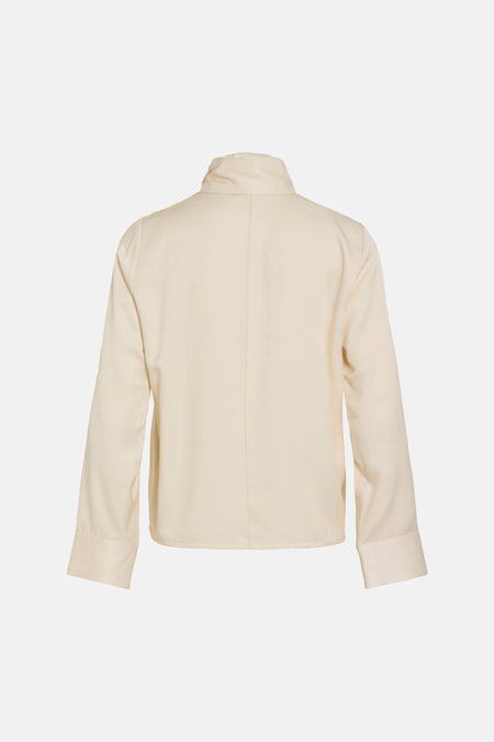 Blouse met lange mouwen - beige
