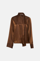 Blouse (lange mouwen) bruin - ROUGE EDIT