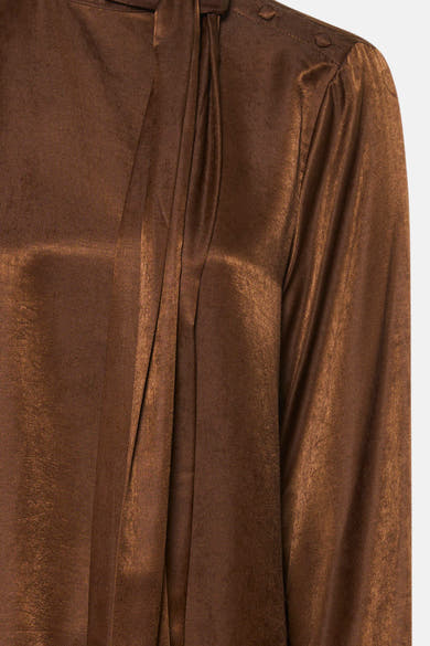 Blouse (lange mouwen) bruin - ROUGE EDIT