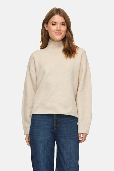 Pull col rond jaune - VILA®
