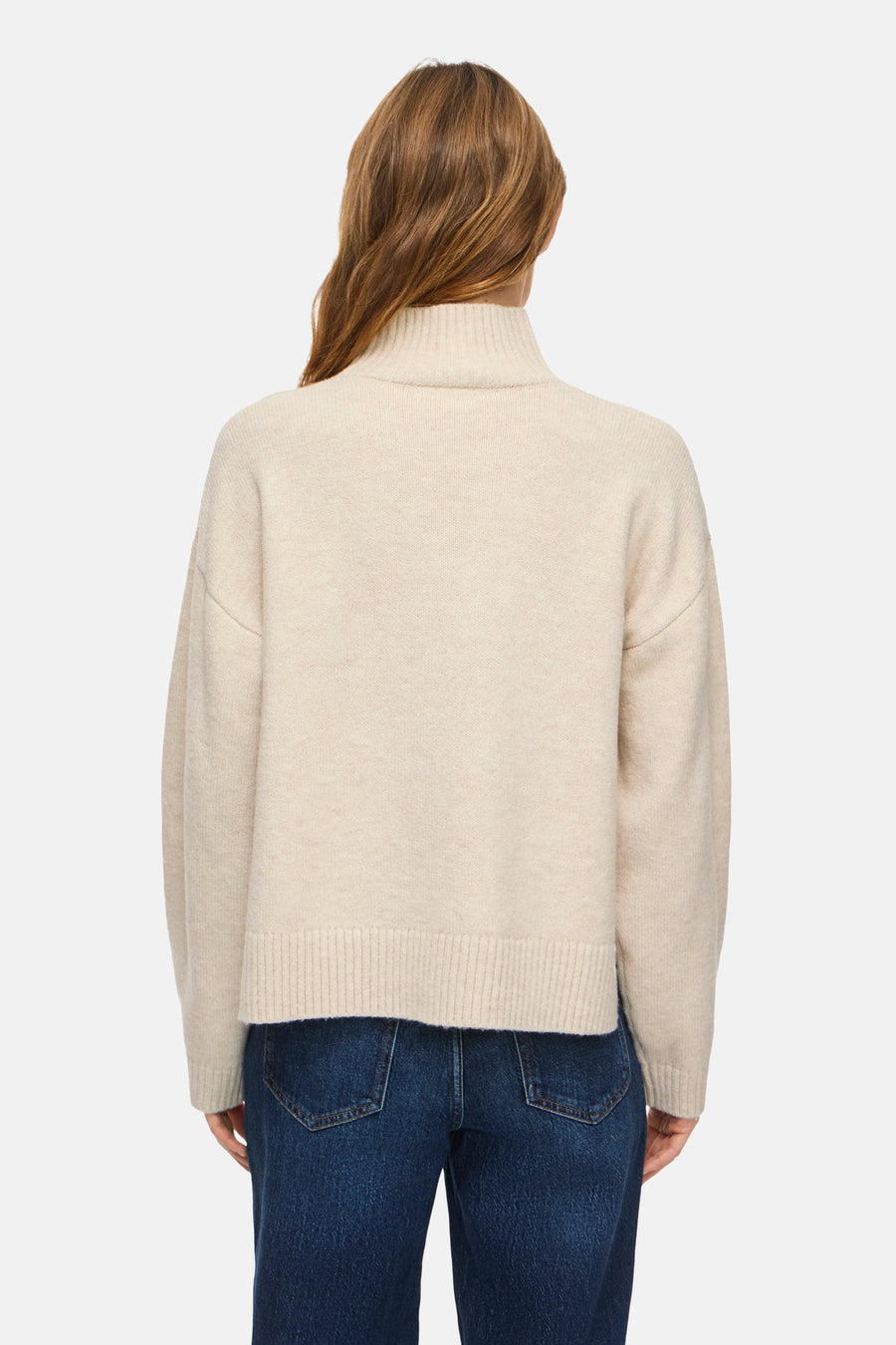 Pull col rond jaune - VILA®