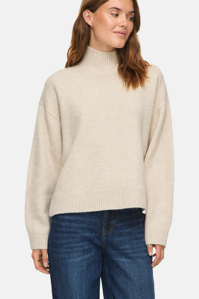 Pull col rond jaune - VILA®
