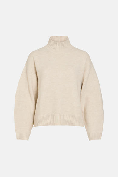 Pull col rond jaune - VILA®