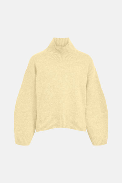 Pull col rond jaune - VILA®