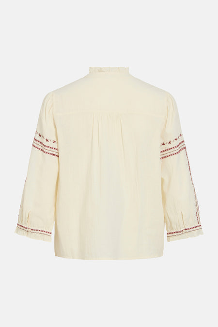 Blouse à manches longues - écru