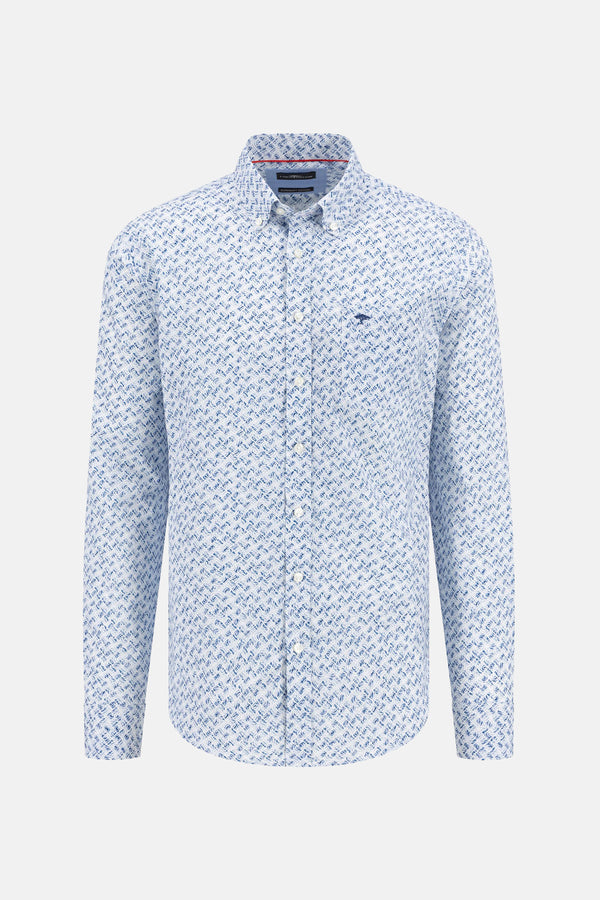 Hemd (lange mouwen) Blauw - Fynch-Hatton