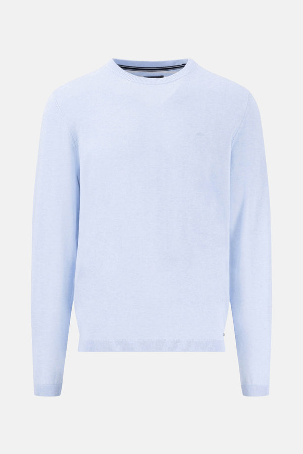 Pull col rond Bleu - Fynch-Hatton