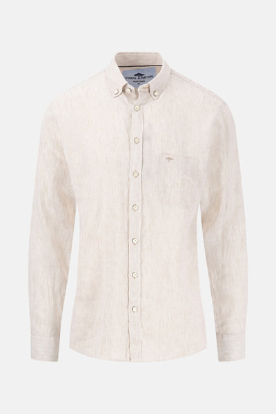 Hemd (lange mouwen) Beige - Fynch-Hatton