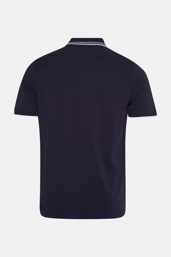 Heren tops polo korte mouw Bleu - FYNCH-HATTON