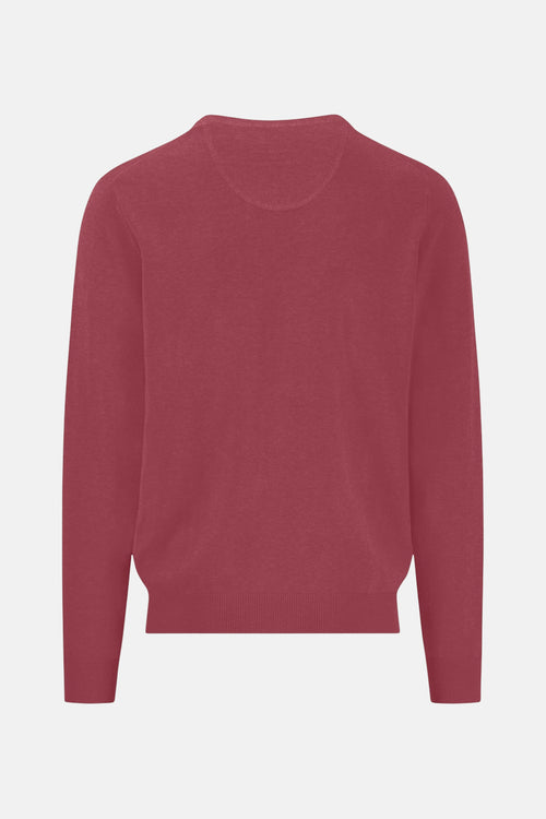 Pull met V-hals - roze