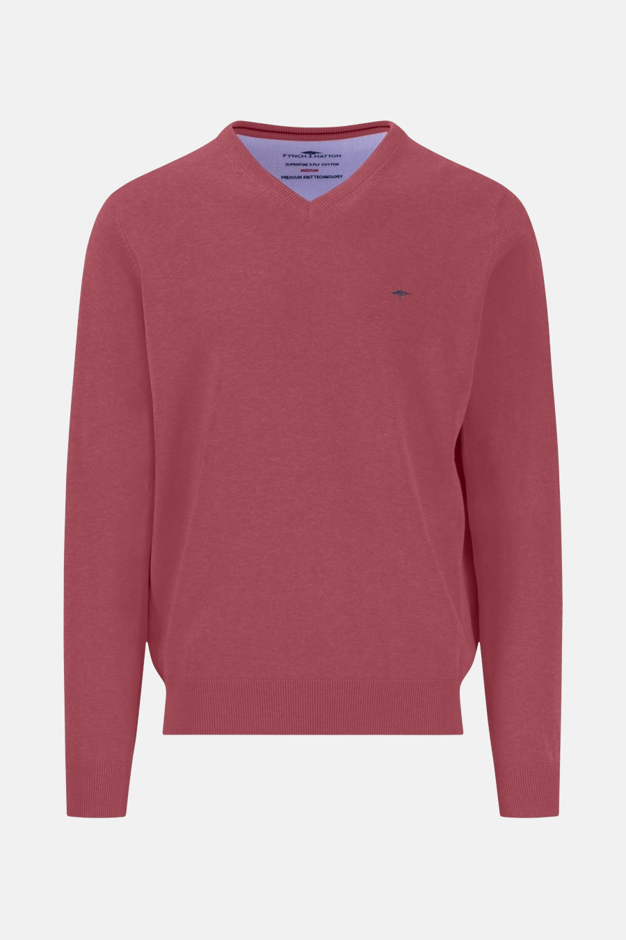 Pull met V-hals - roze