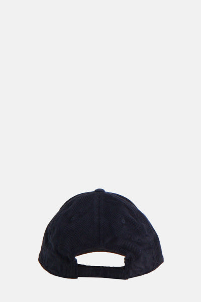 Casquette bleu marine en velours côtelé de FYNCH-HATTON, vue arrière.