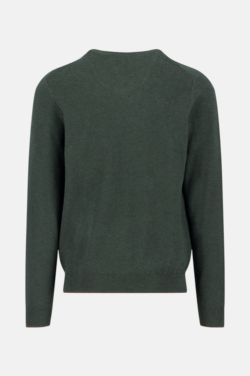 Pull à col en V - Vert