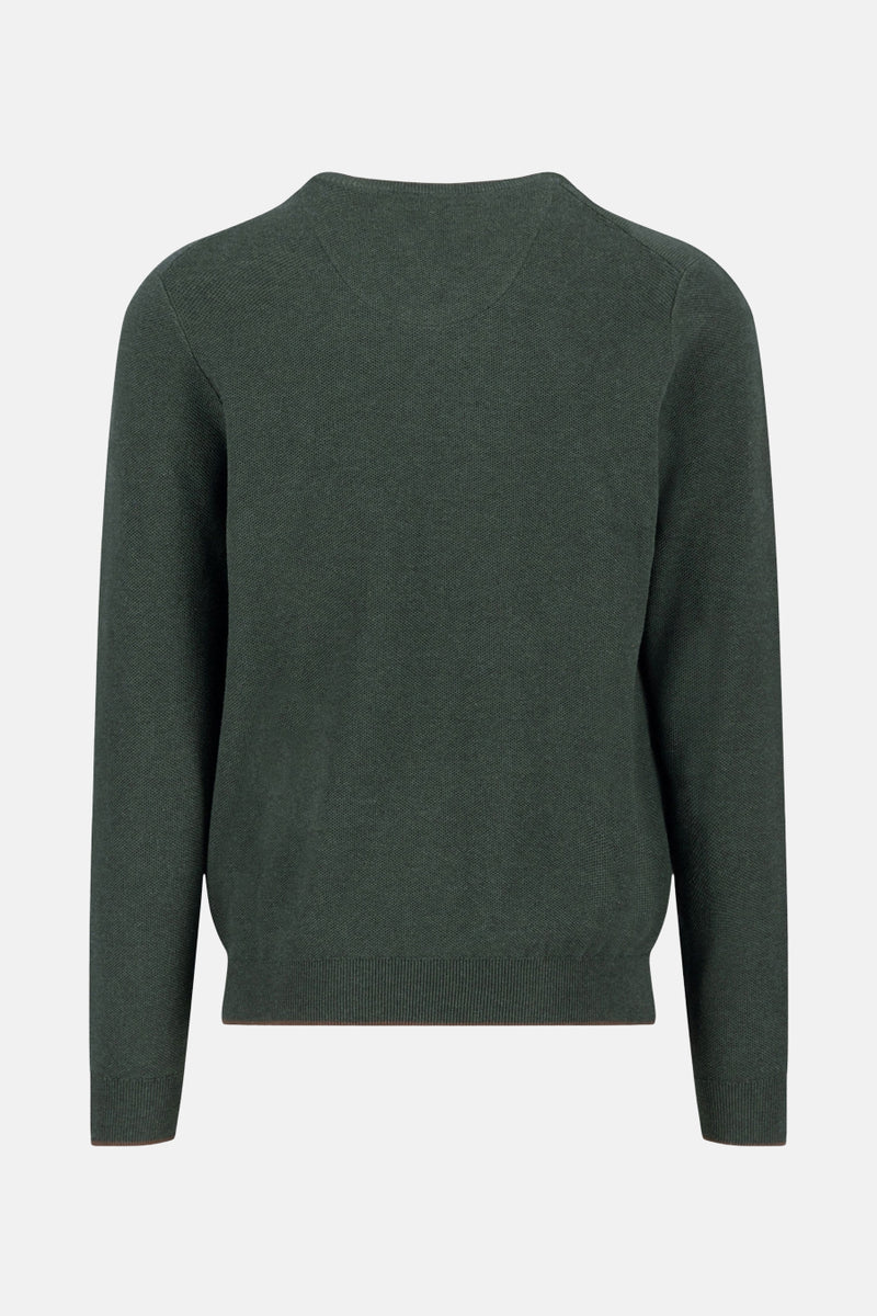 Pull met V-hals - Groen