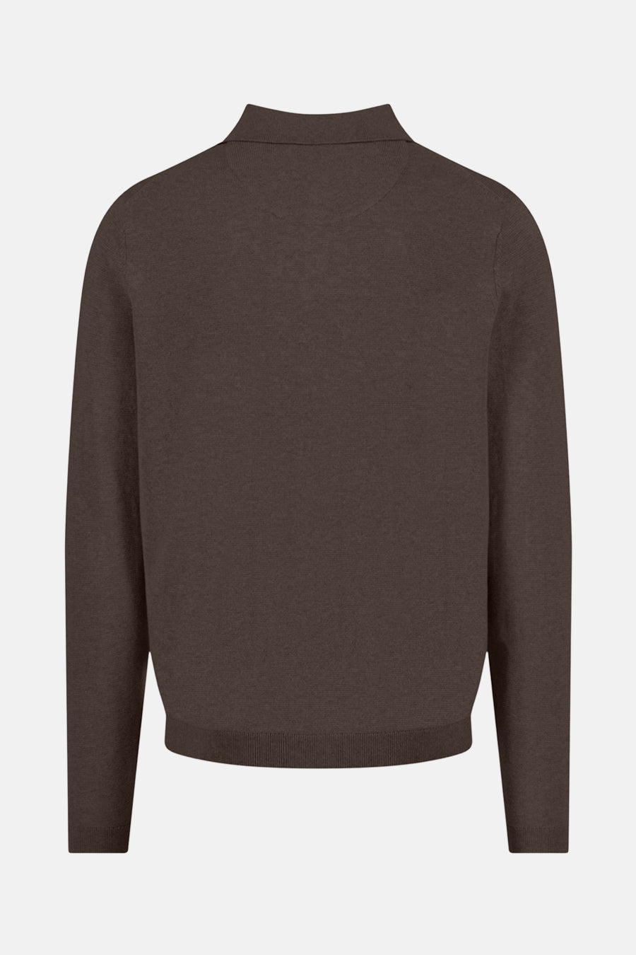 Pull à col roulé brun de FYNCH-HATTON, vue arrière, en tricot uni.