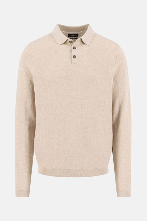 Pull met rolkraag - beige