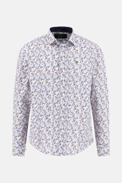 Multikleuren overhemd met lange mouwen van FYNCH-HATTON met all-over bloemenprint.