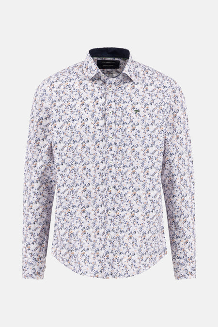Multikleuren overhemd met lange mouwen van FYNCH-HATTON met all-over bloemenprint.