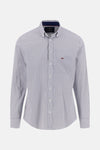 Multikleurig overhemd met lange mouwen van FYNCH-HATTON met all-over geometrisch patroon.