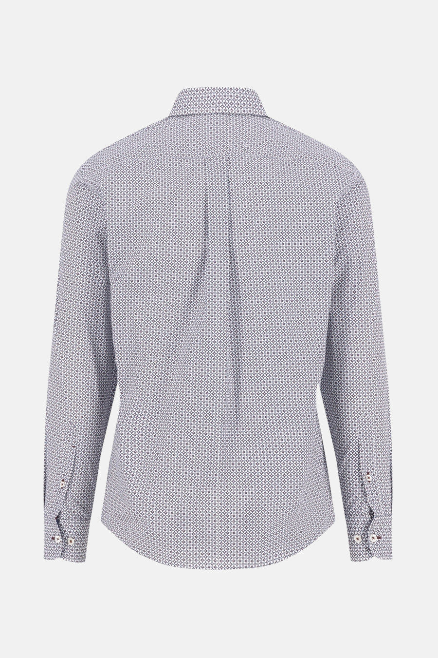 Multikleuren overhemd met lange mouwen van FYNCH-HATTON, all-over patroon en plooien op de rug.