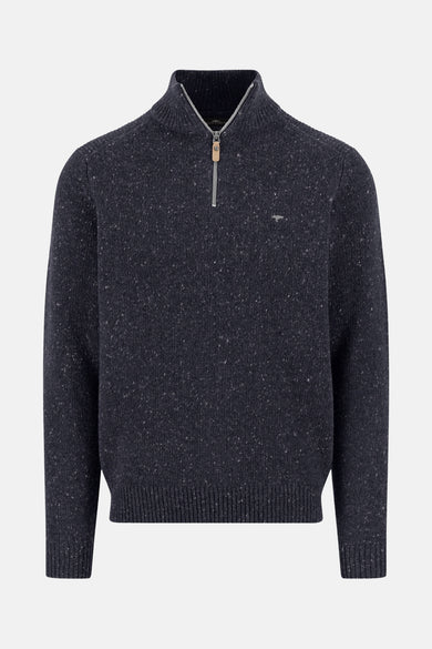 Trui met rolkraag blauw - FYNCH-HATTON