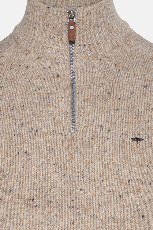 Pull met rolkraag - ecru